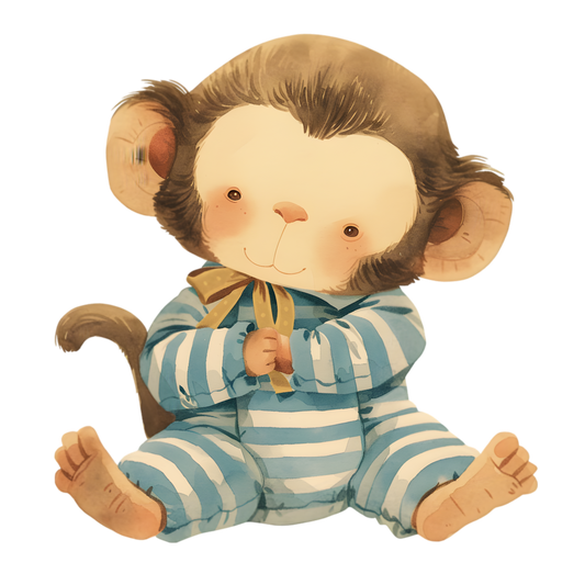 Adorable Monkey Sticker