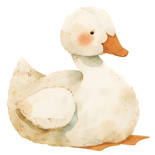 White Ducky Sticker