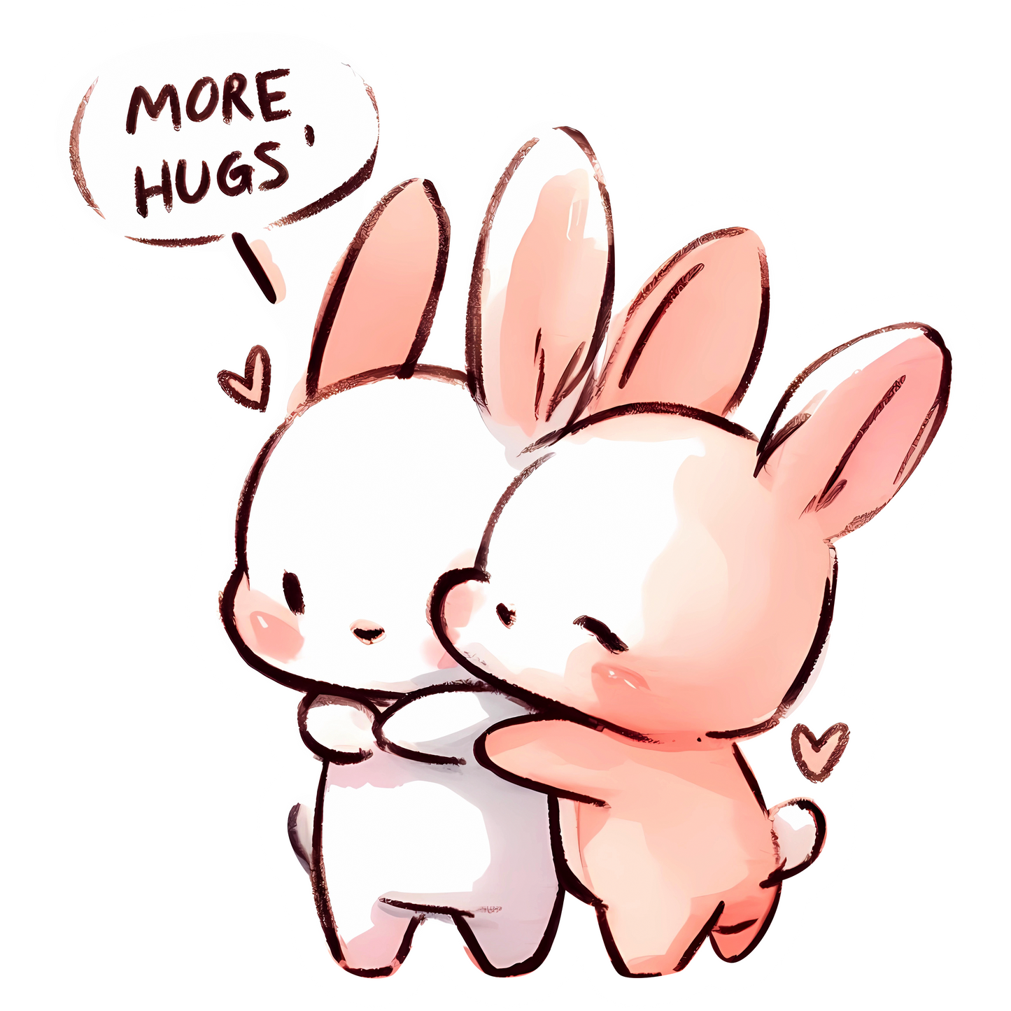 Refrigerator Magnet- Bunny More Hugs