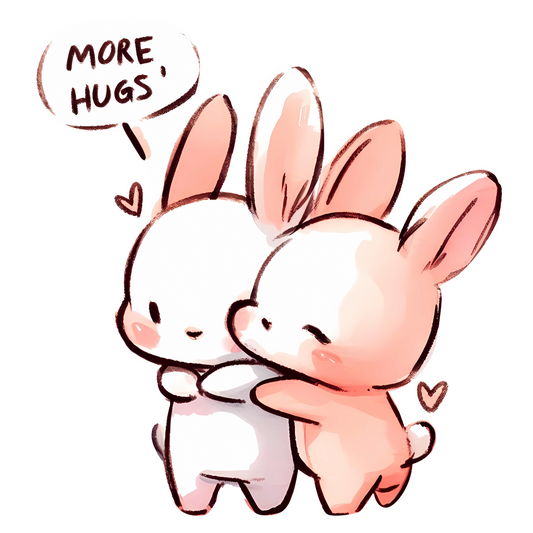 Refrigerator Magnet- Bunny More Hugs