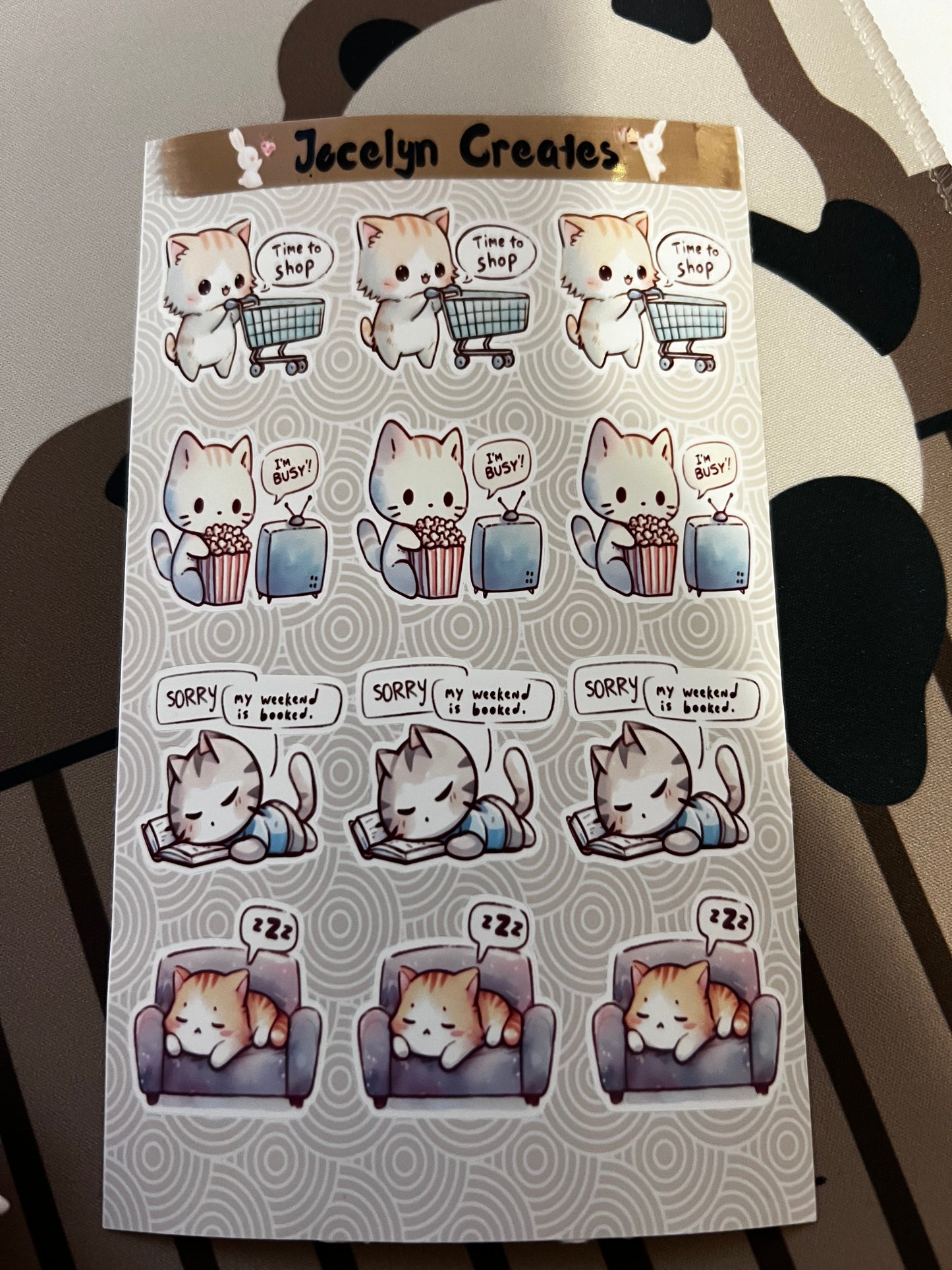 Cool Cat Sticker Sheet