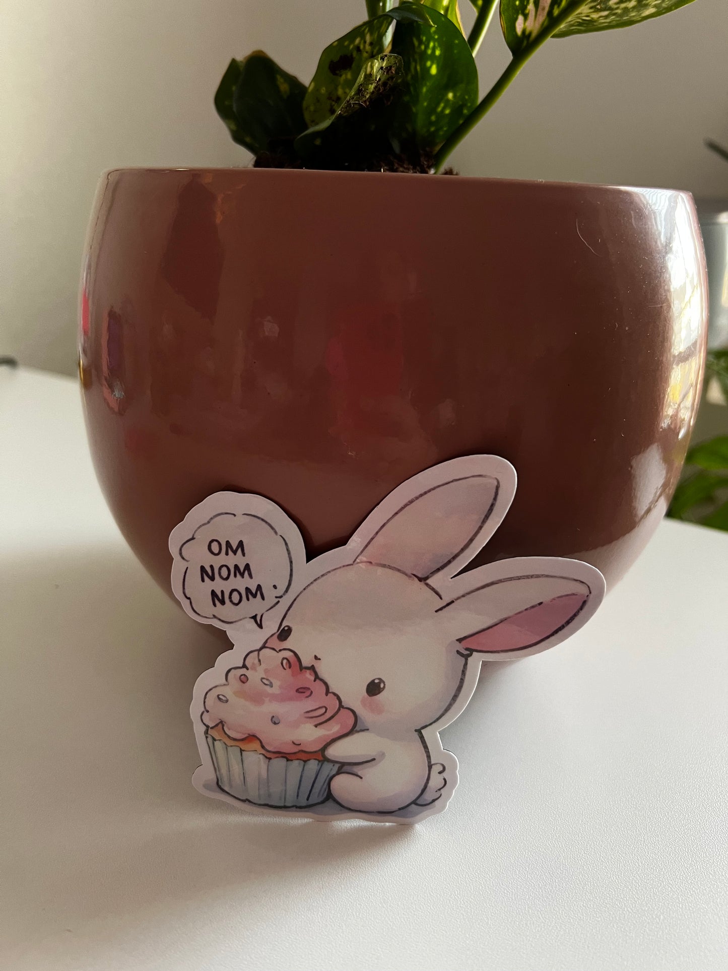 Refrigerator Magnet- Bunny Cupcake