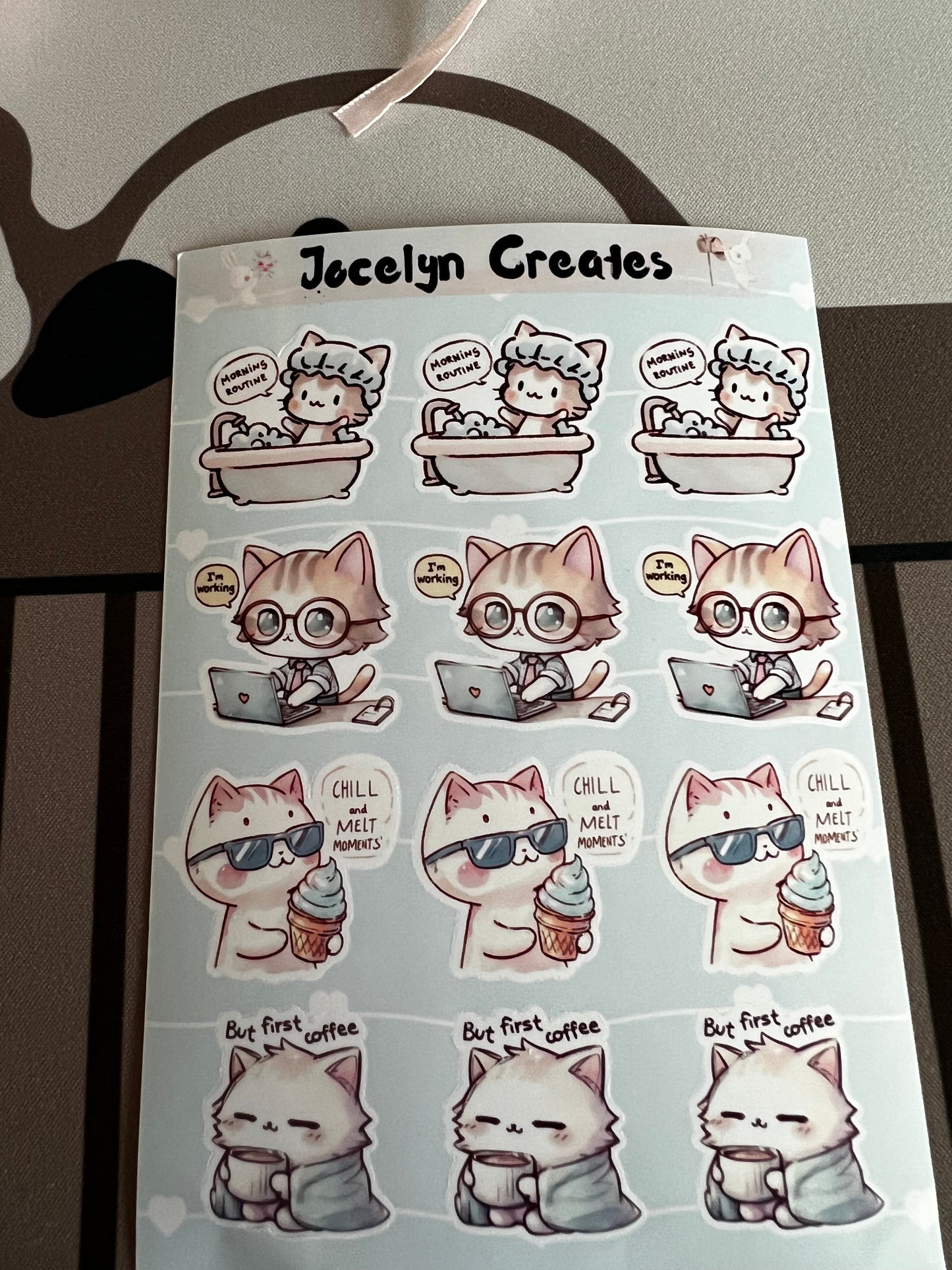 Cool Cat Sticker Sheet