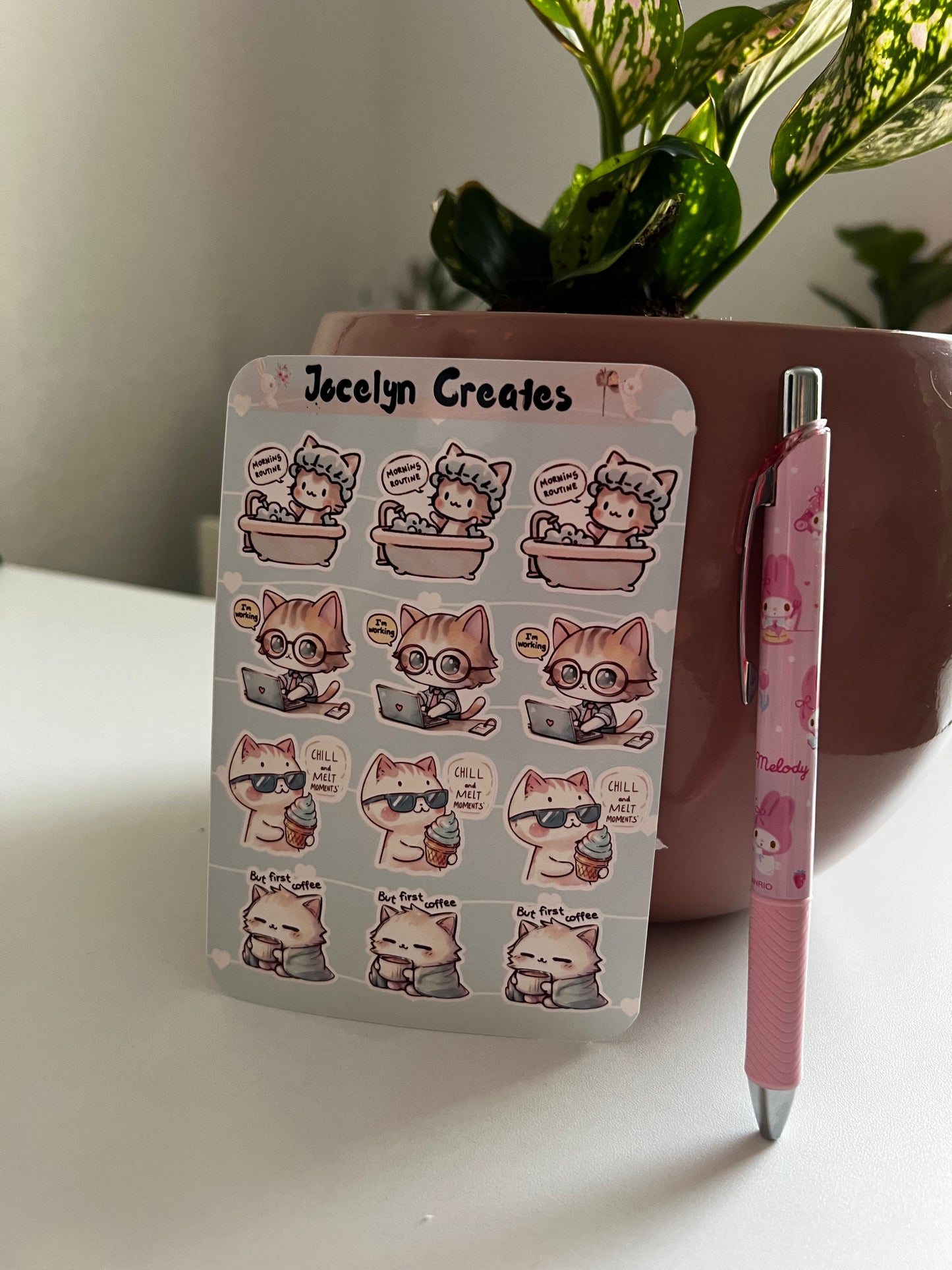 Cool Cat Sticker Sheet