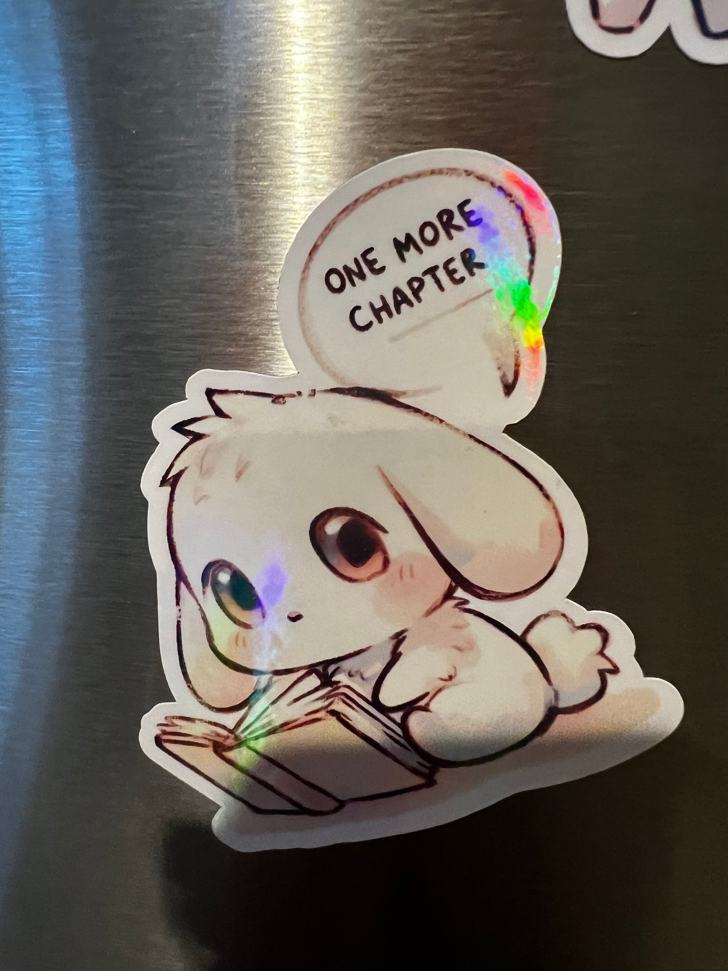 Refrigerator Magnet- Bunny One More Chapter