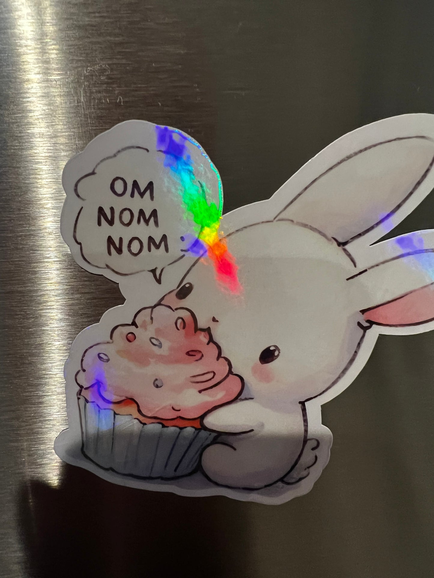 Refrigerator Magnet- Bunny Cupcake