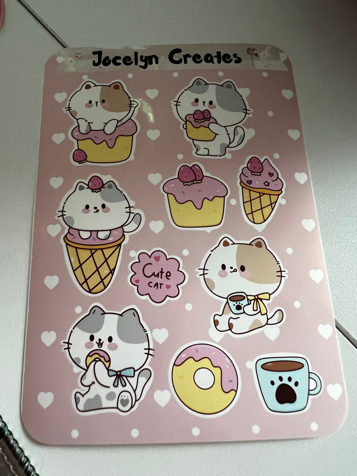 Kawaii Cat Sticker Sheet