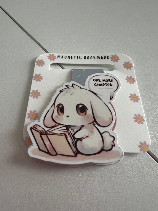 Magnetic Bookmark Bunny One More Chapter