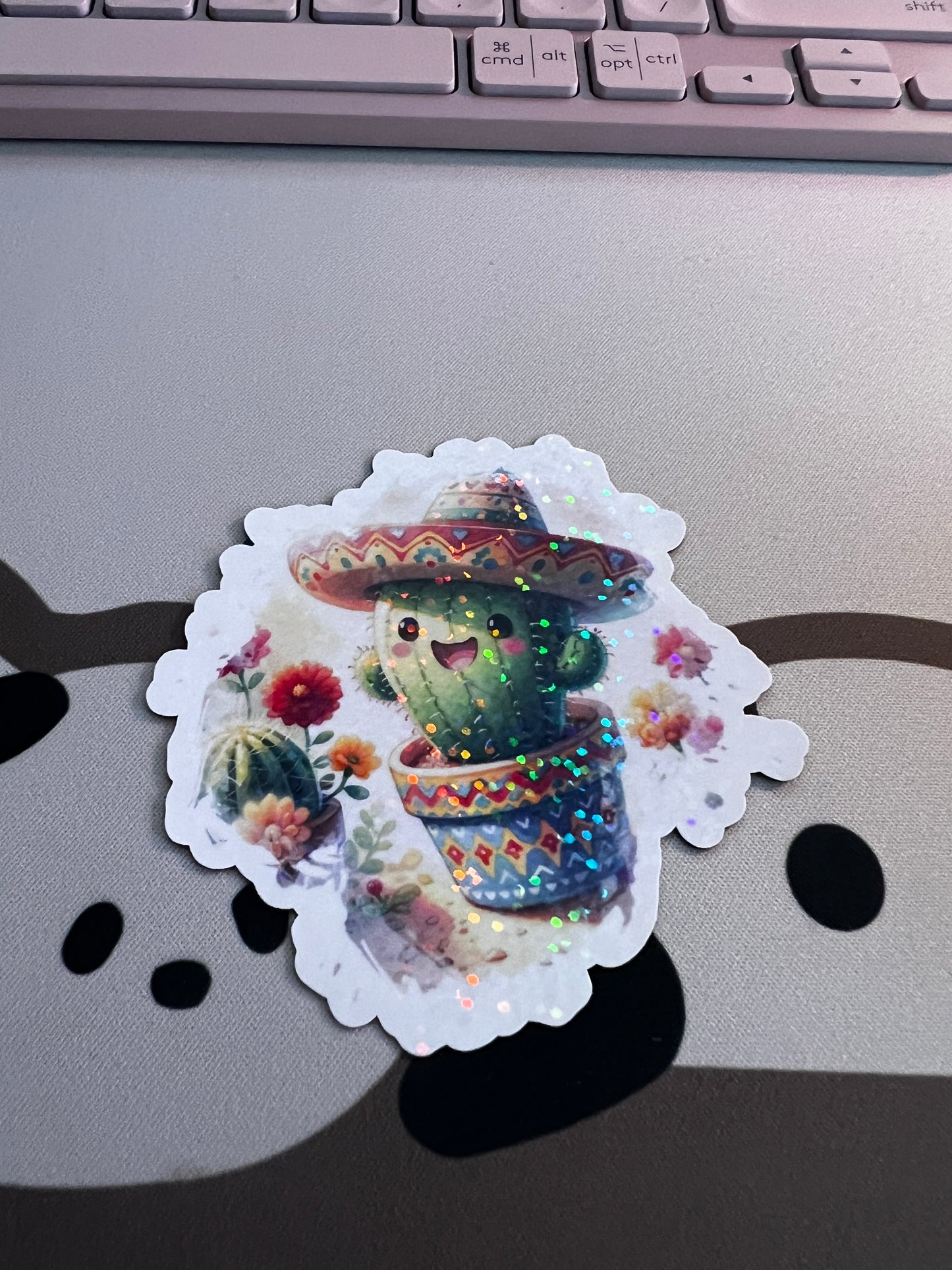 Refrigerator Magnet- Cute Cactus