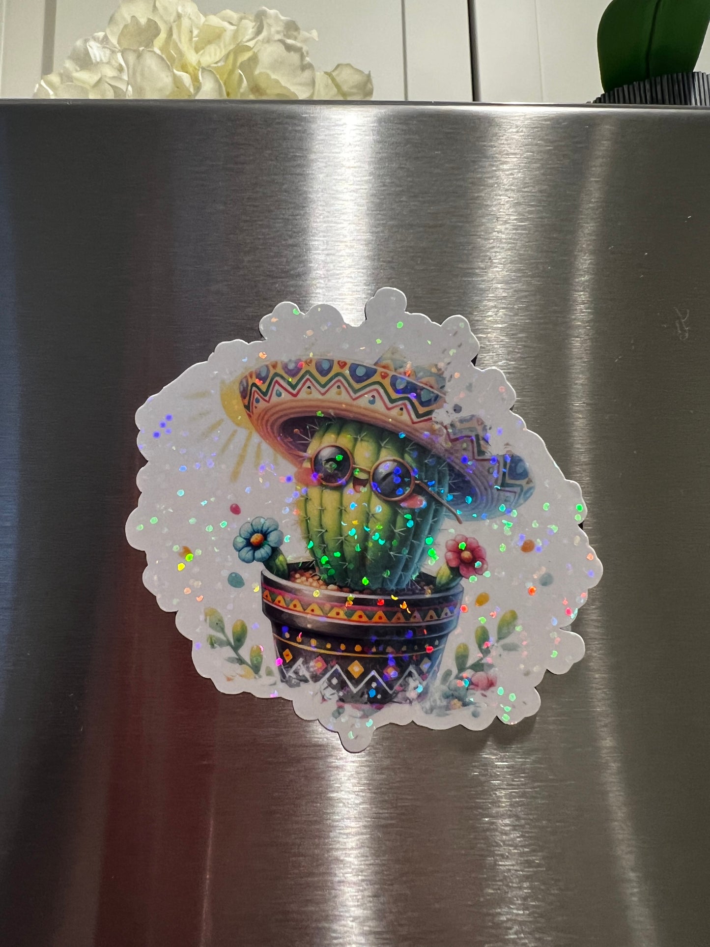 Refrigerator Magnets - Cute Cactus