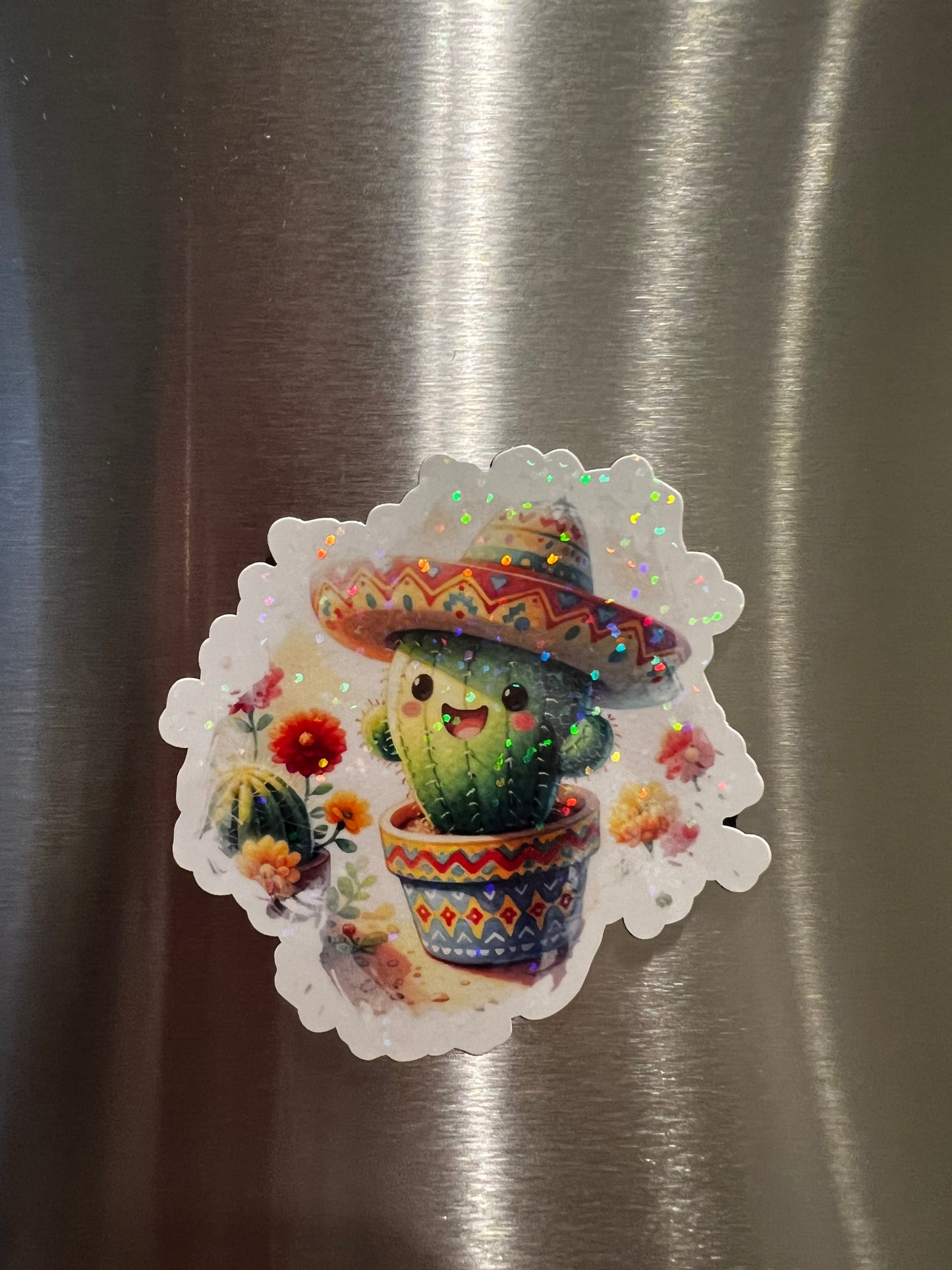 Refrigerator Magnet- Cute Cactus