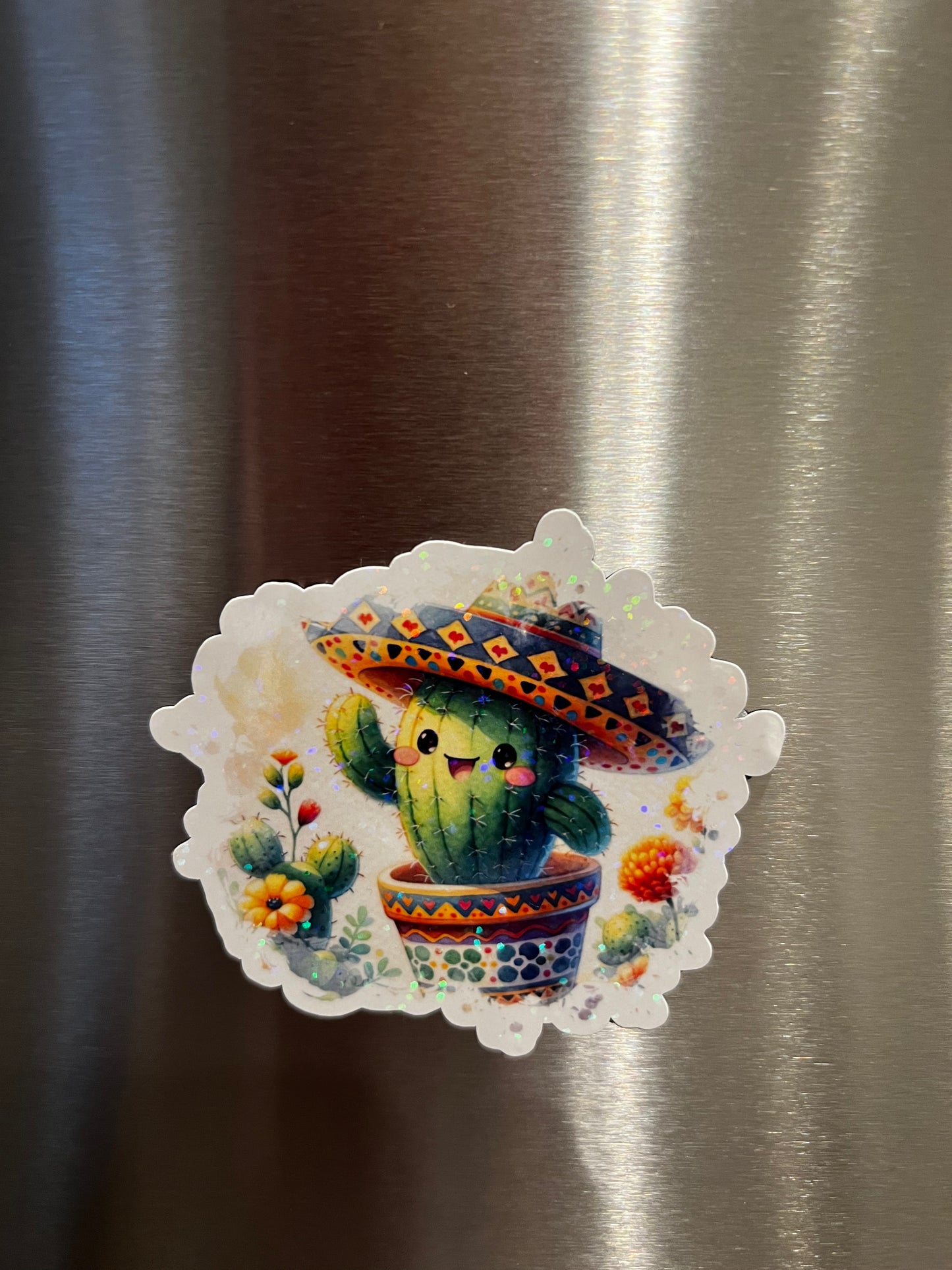 Refrigerator Magnet- Cute Cactus