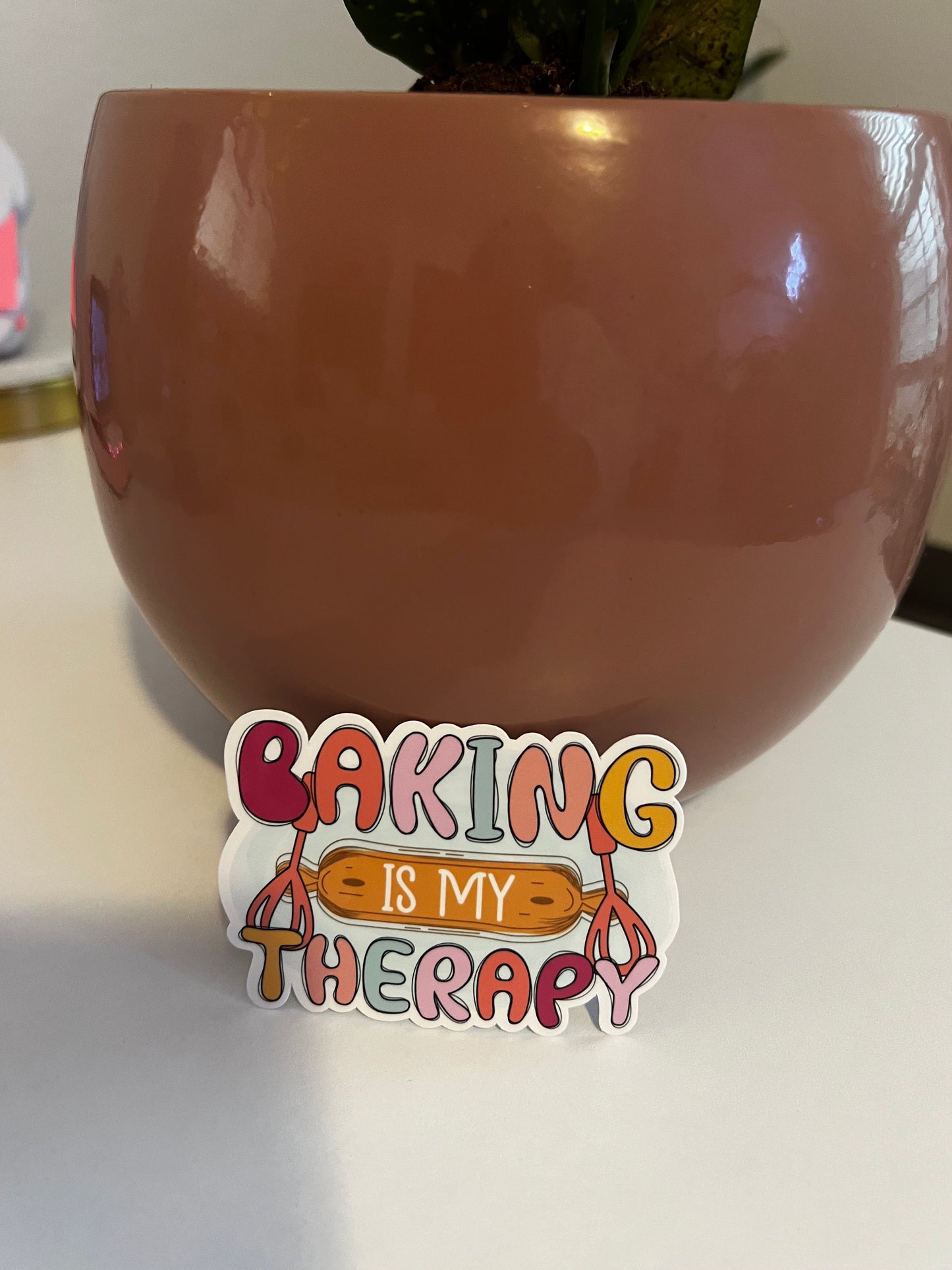 Baking is my Therapy Sticker