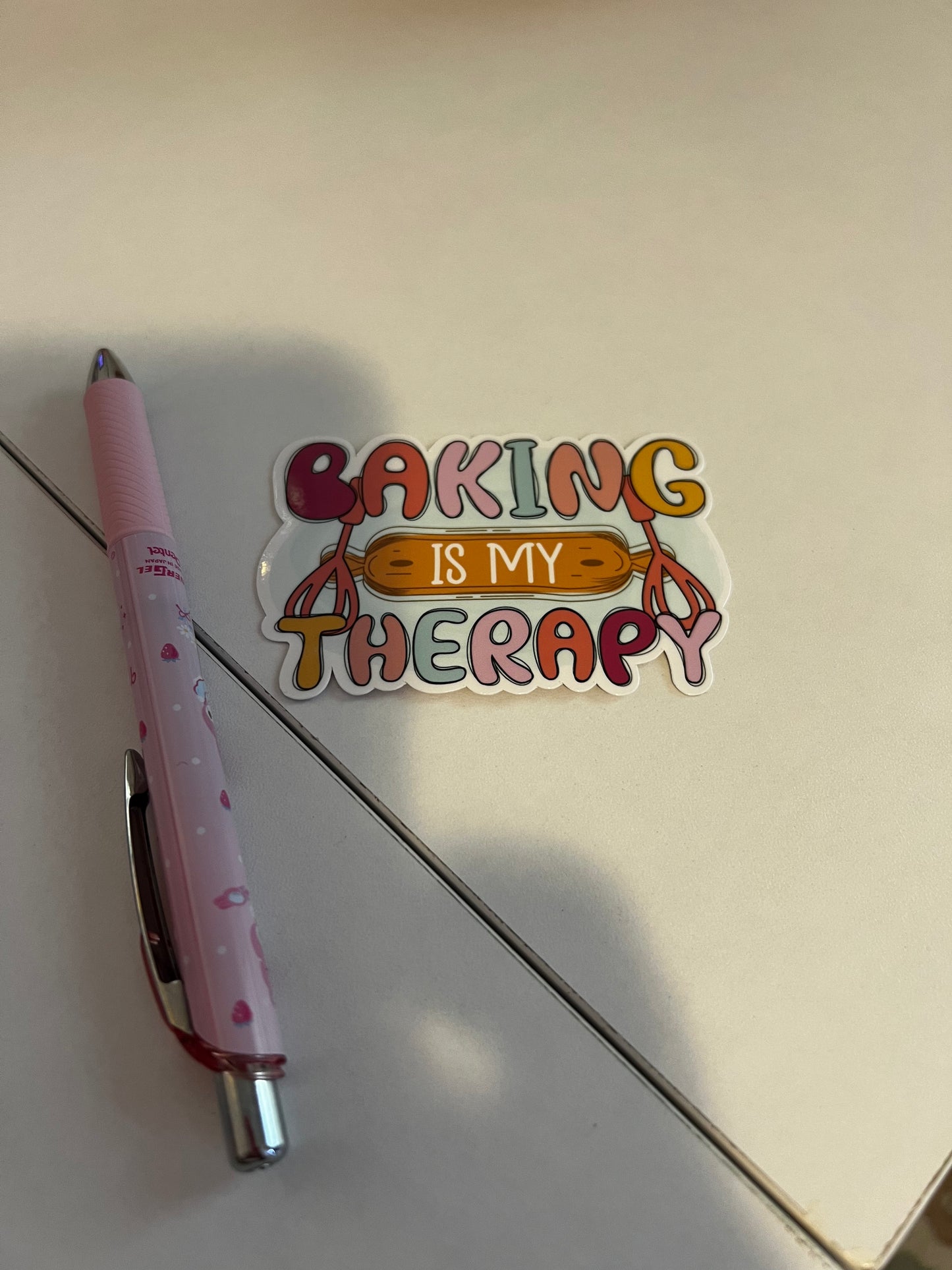 Baking is my Therapy Sticker