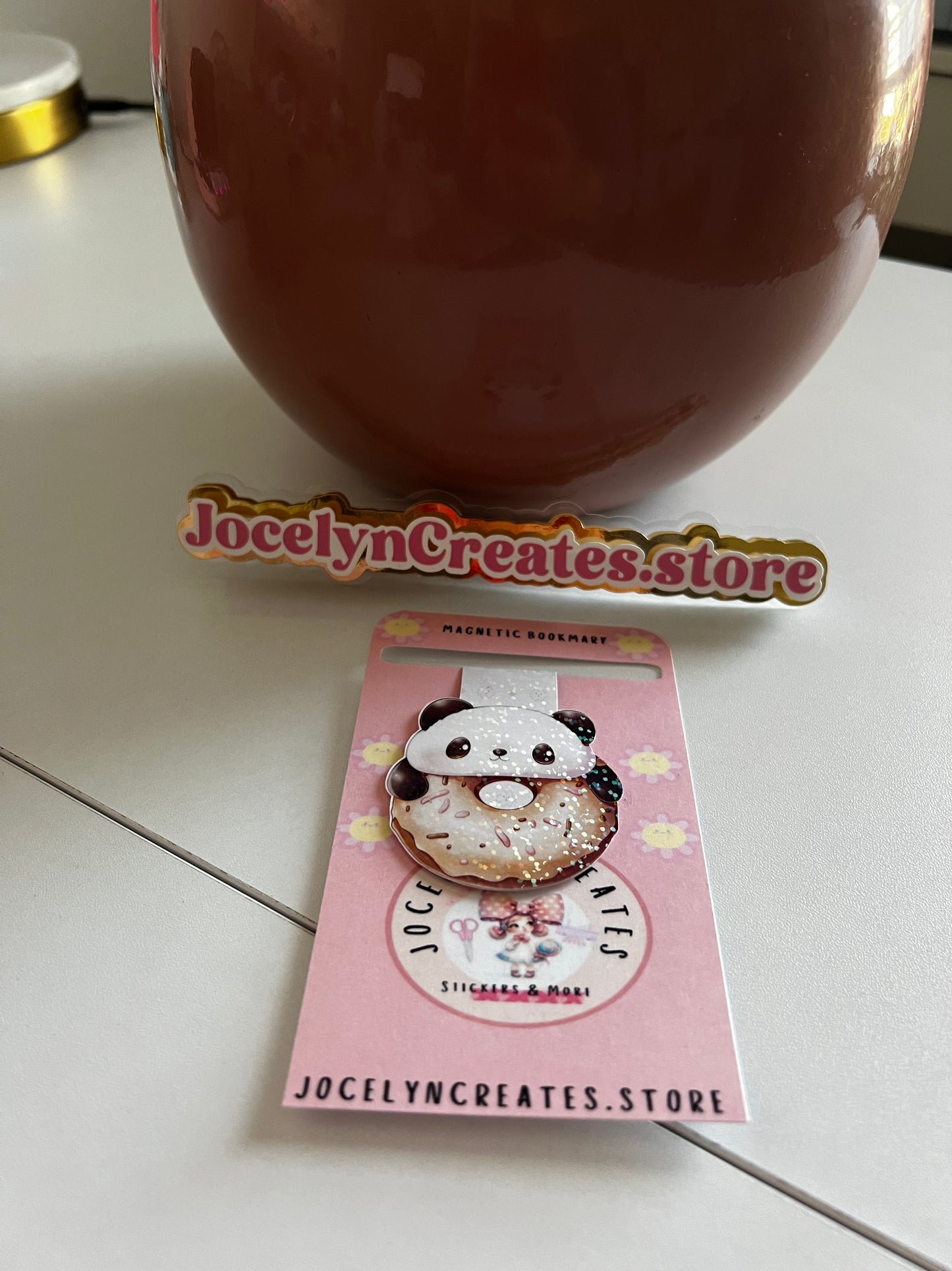 Donut Bear Magnetic Bookmark