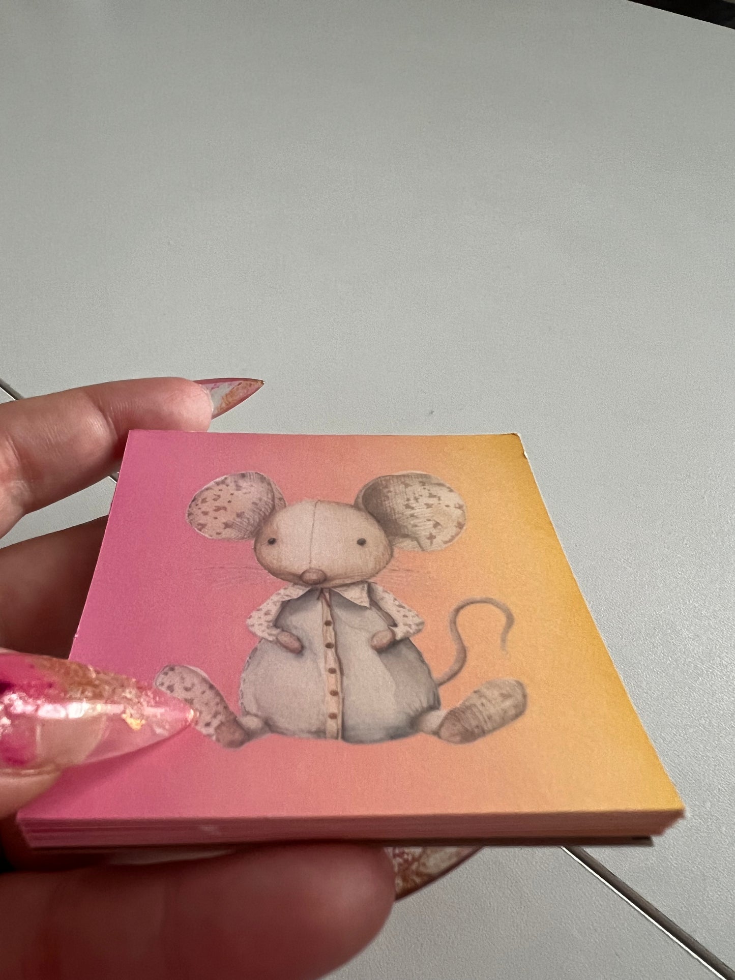 Colorful Mouse Memo Pad