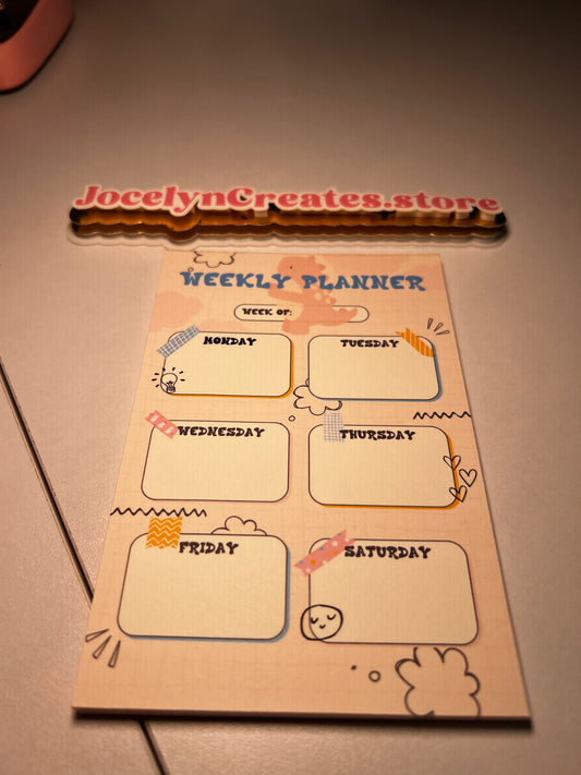 Weekly Planner Notepad