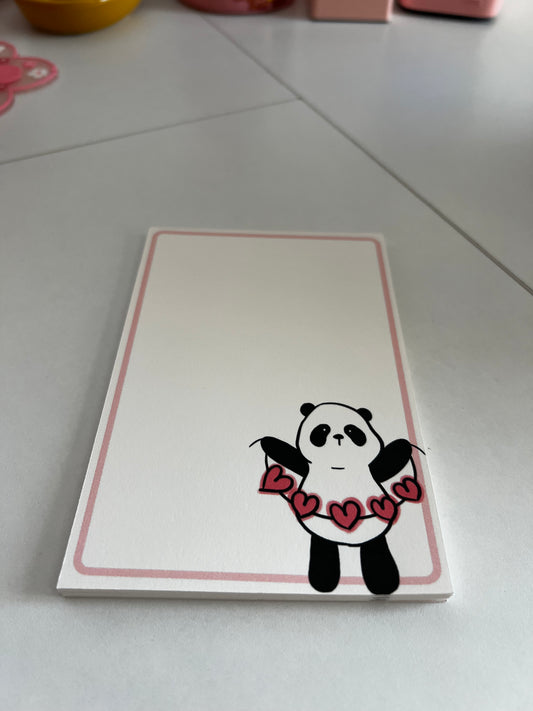 Panda Love Notepad