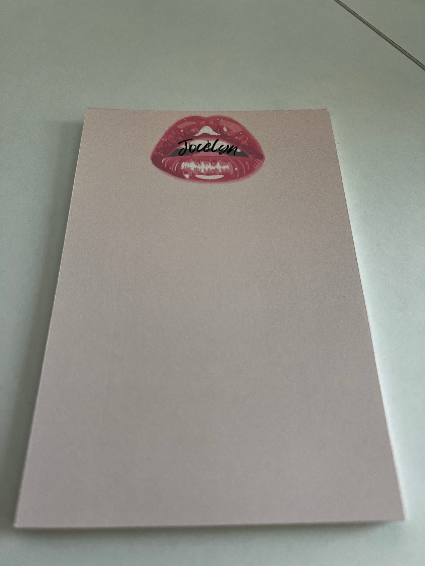 Lips Custom Name Notepad