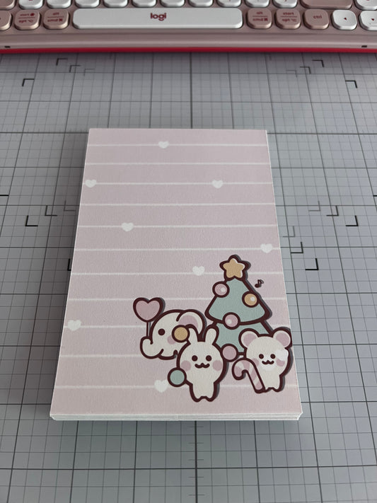 Xmas Critters Notepad