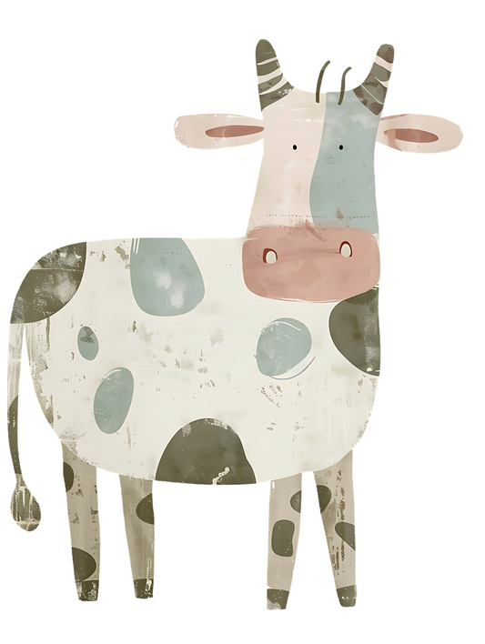 Watercolor Cow 2 Sticker