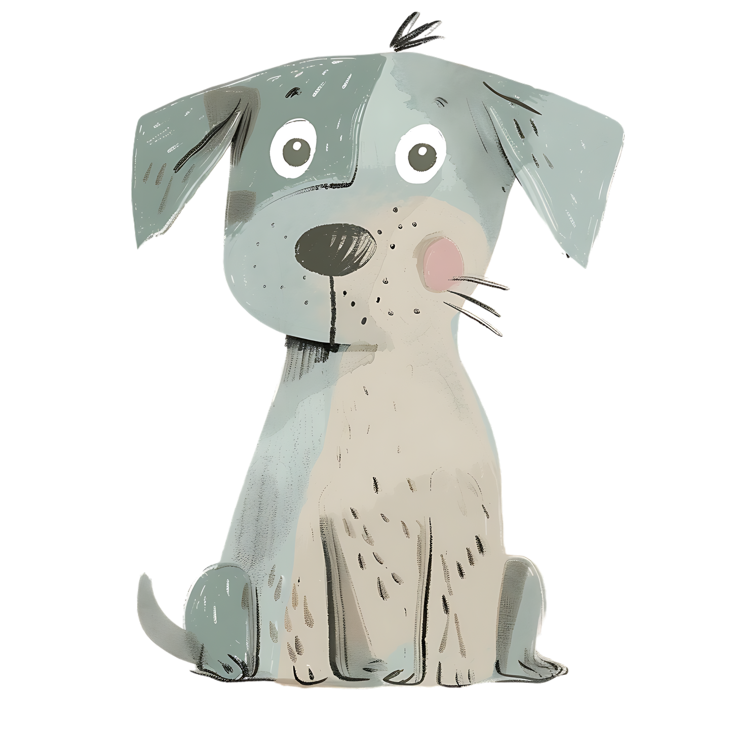 Watercolor Dog Sticker