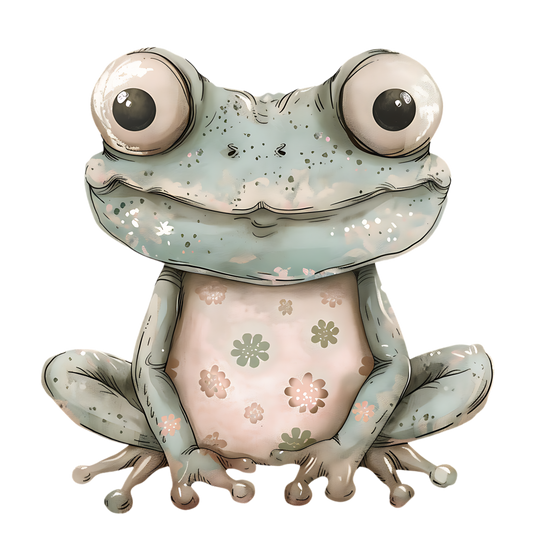 Watercolor Frog Sticker