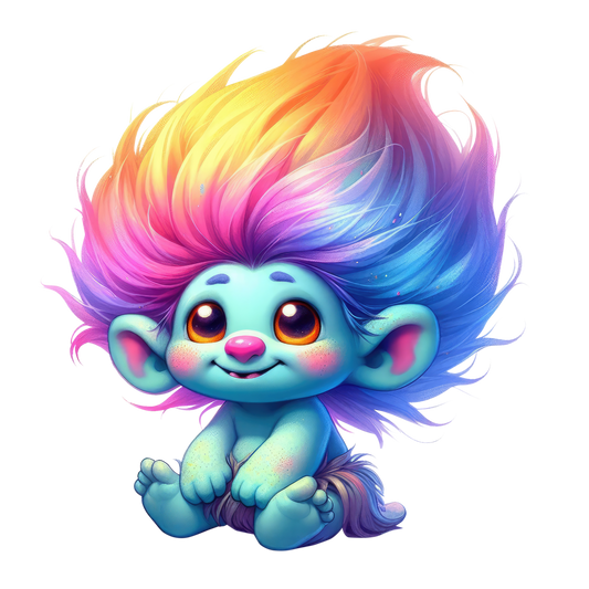 Retro Treasure Troll Sticker