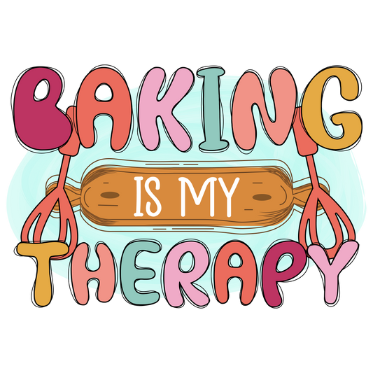 Baking is my Therapy Sticker