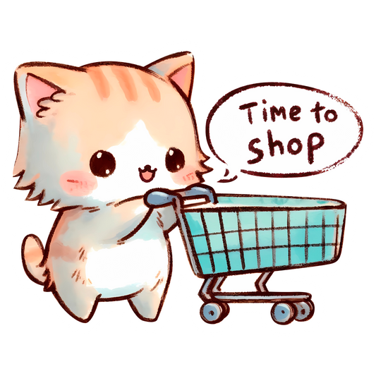 Cool Cat Stickers- Time to Shop