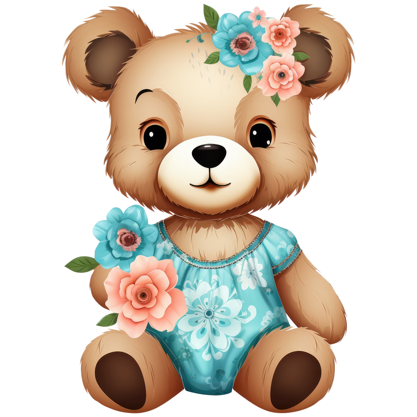 Teddy with Flowers