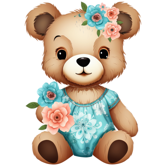 Teddy with Flowers