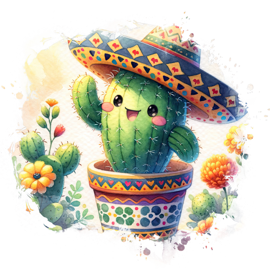 Refrigerator Magnet- Cute Cactus